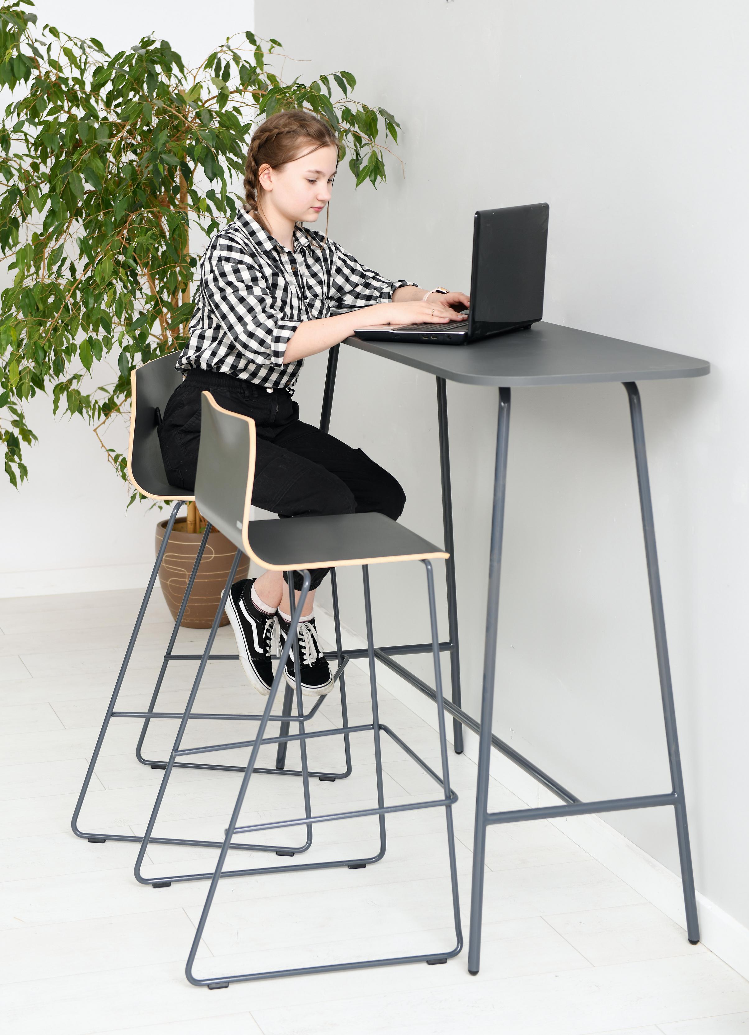 Modul Blocks maxi Hochtisch H 110 – Stilvoll & modern, anthrazit