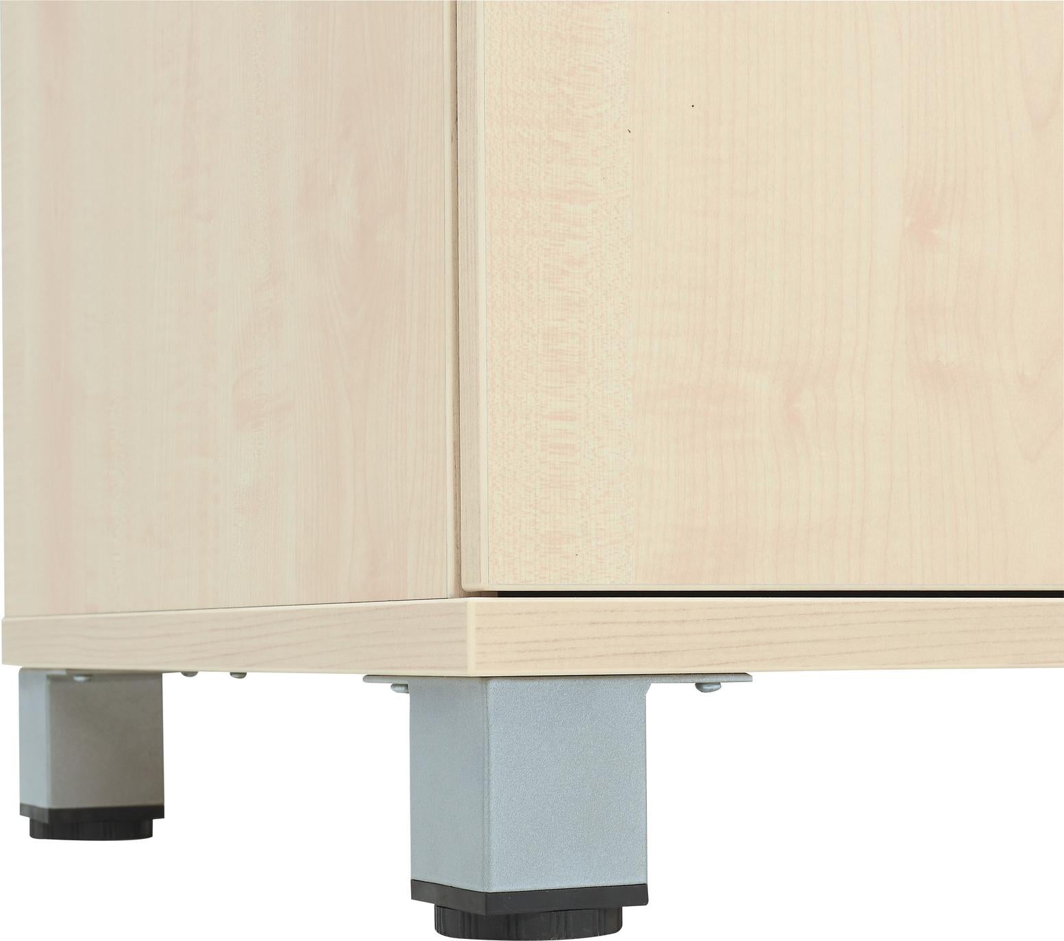 Robuste Metallfüße des Kleiderschranks für Personal, Schüler.