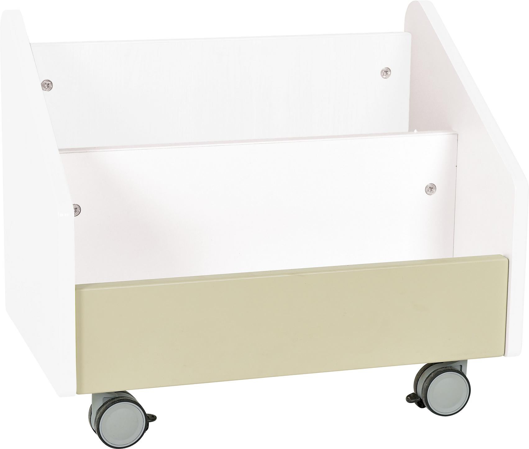 Rollbehälter für Bücher – Quadro XL in verschiedenen Farben - Produkt wird im Kindergarten oder Schule genutzt.