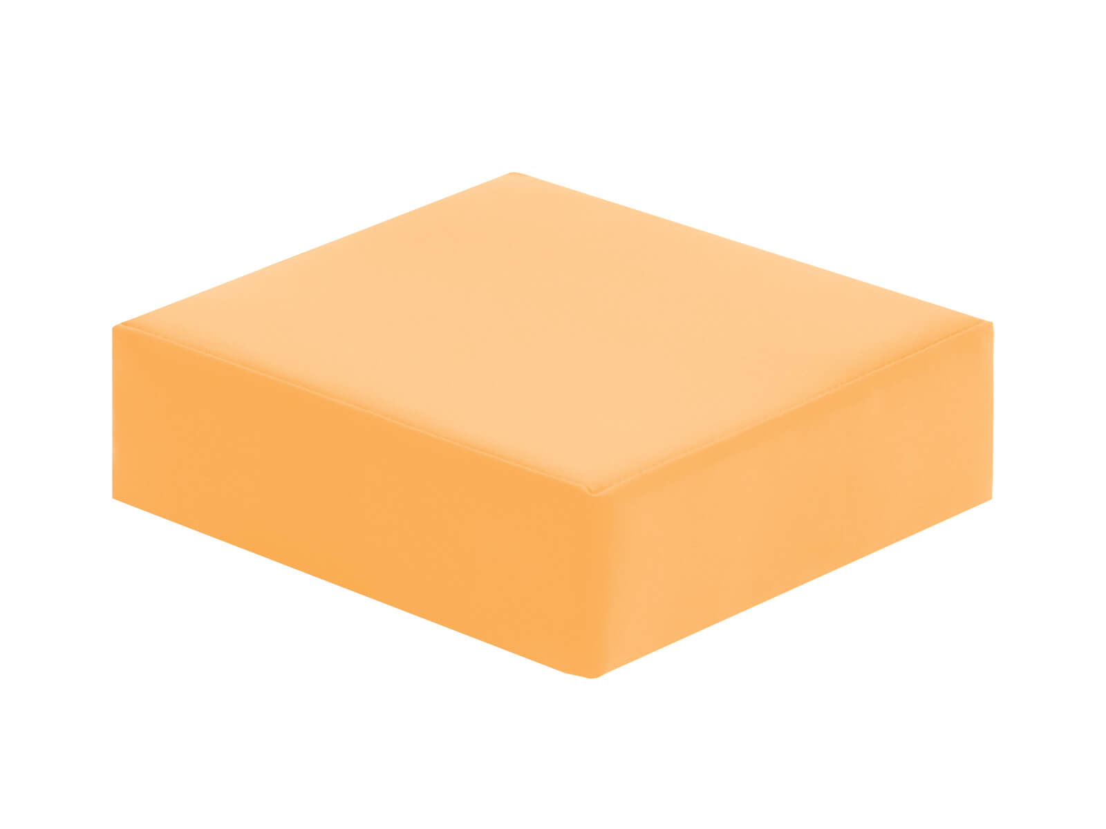 Vierkantig zitkussen, donkergeel