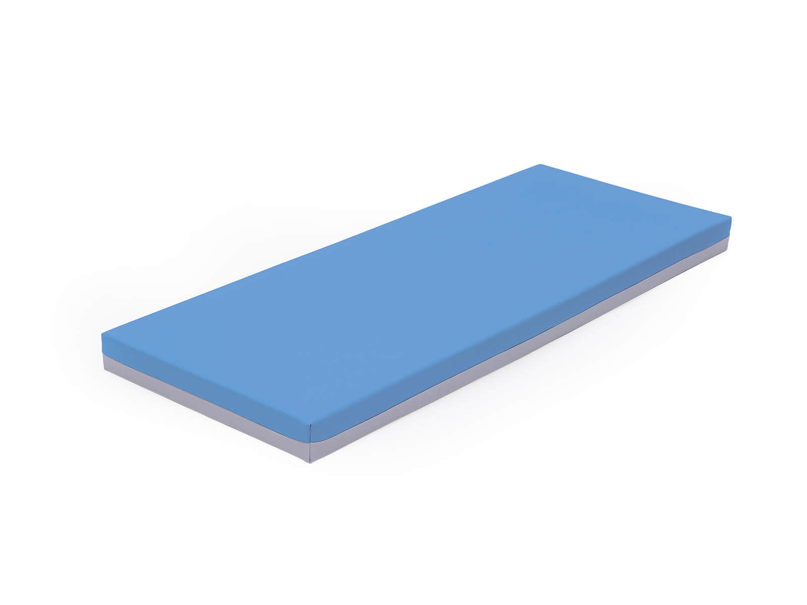 Liegepolster 140x55cm, blau/grau