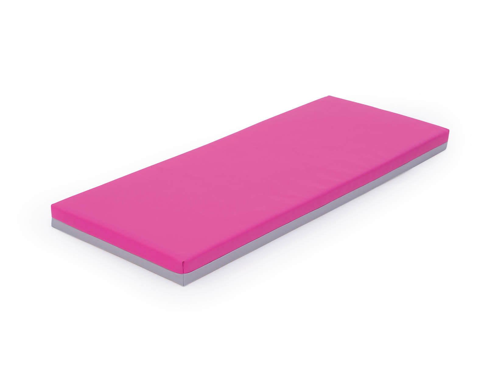 Liegepolster 140x55cm, pink/grau