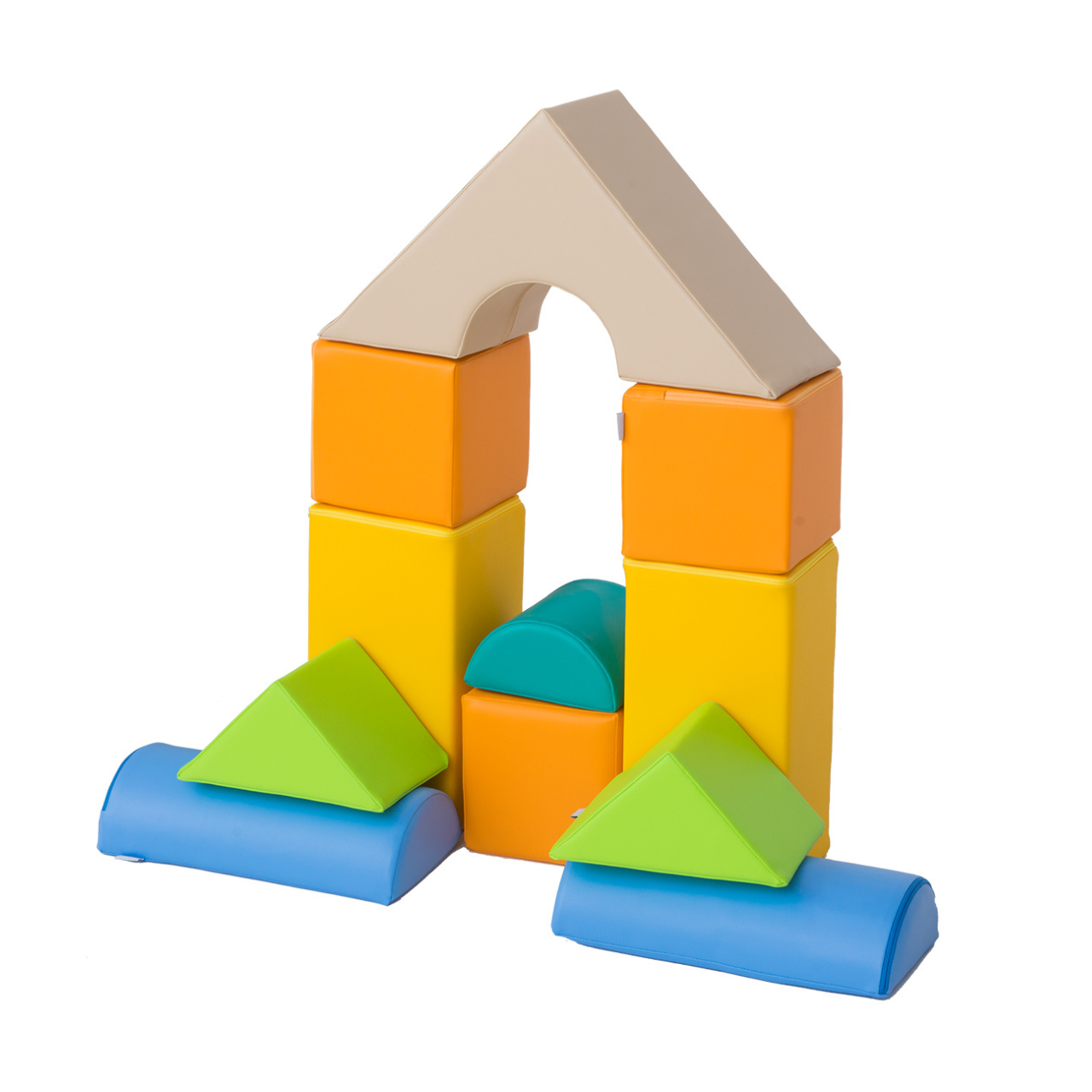 Blocs de construction en mousse, ensemble de 11 pièces.