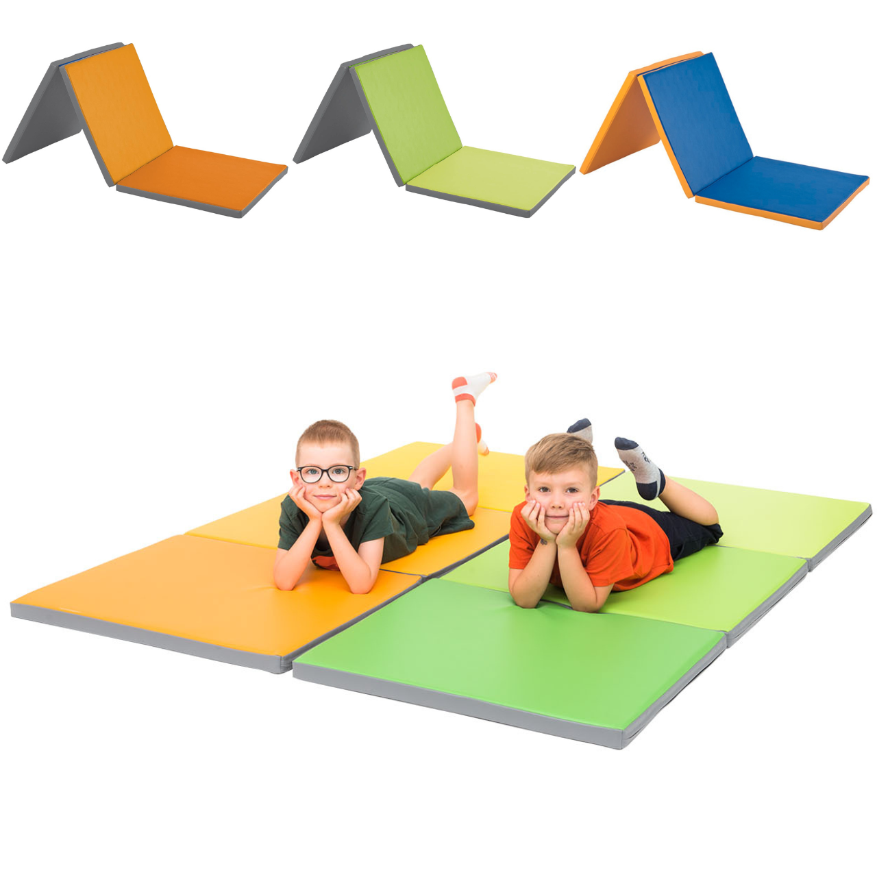 Triple-Matratze / Spielmatte, faltbar, versch. Farben