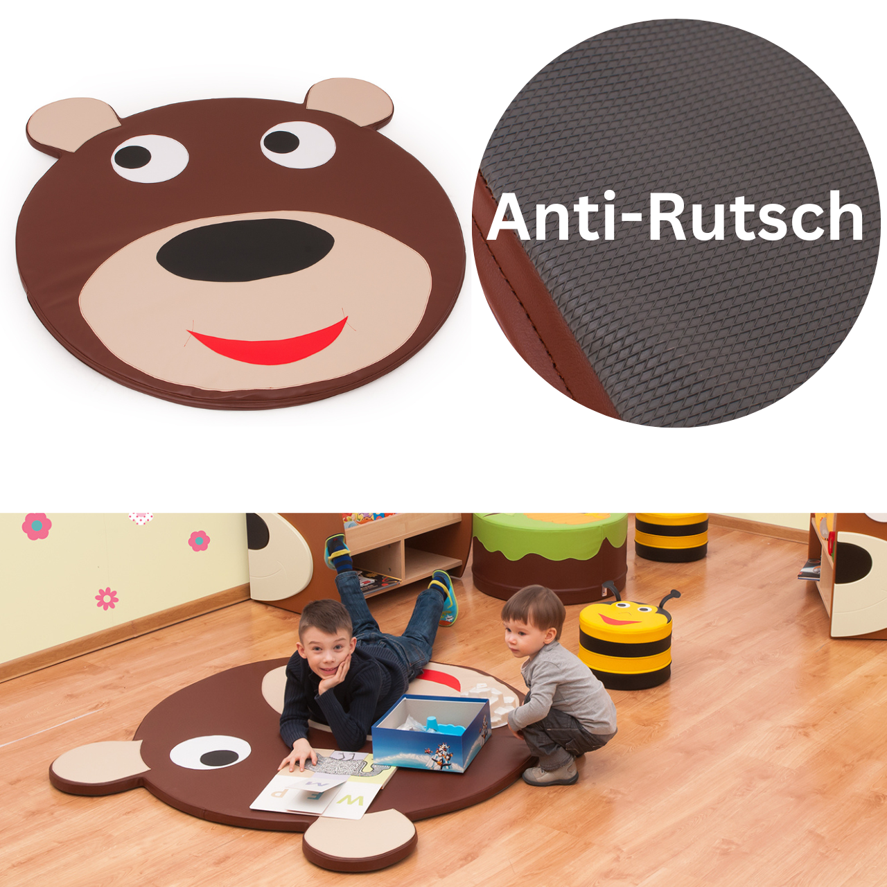 Teddy Spielmatte 120cm x 125cm x 3cm