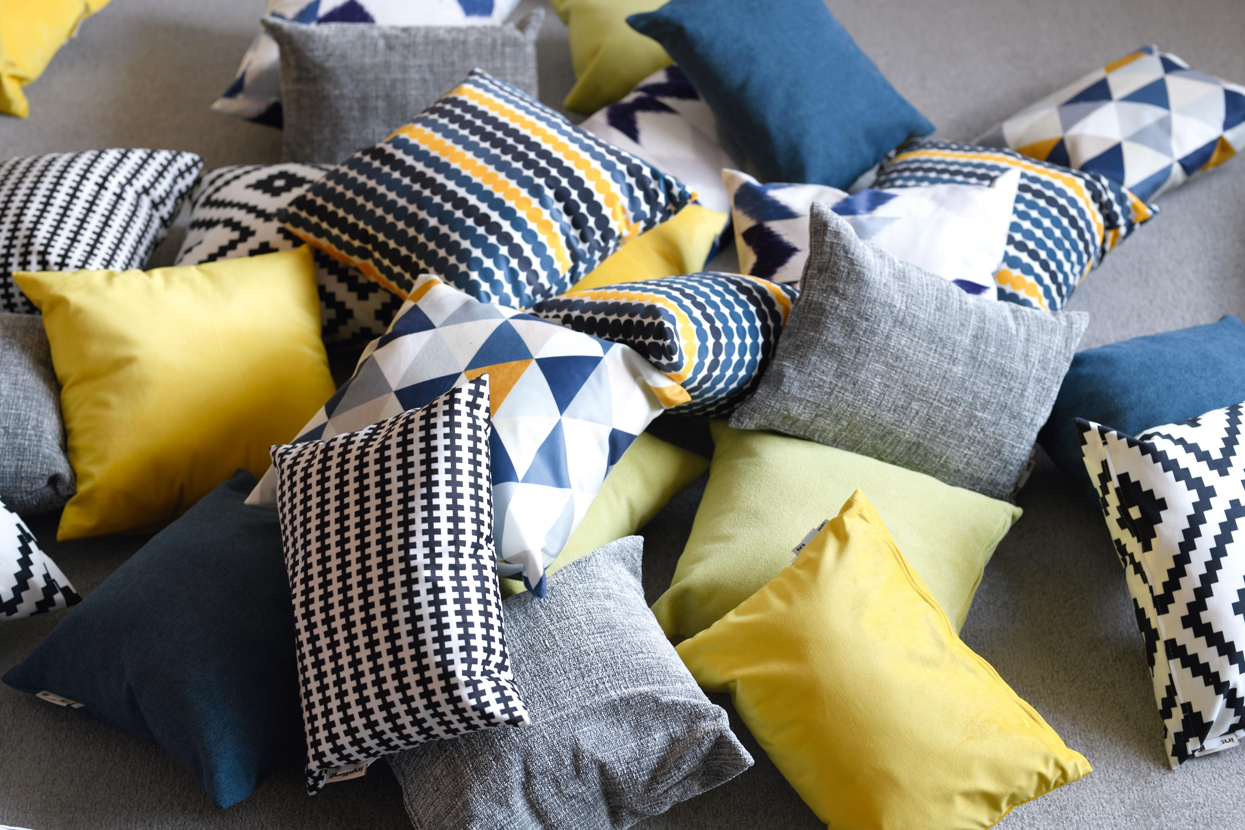 Kissen Relax 2er-Set – Kissen für Sitzlandschaft, Gelb