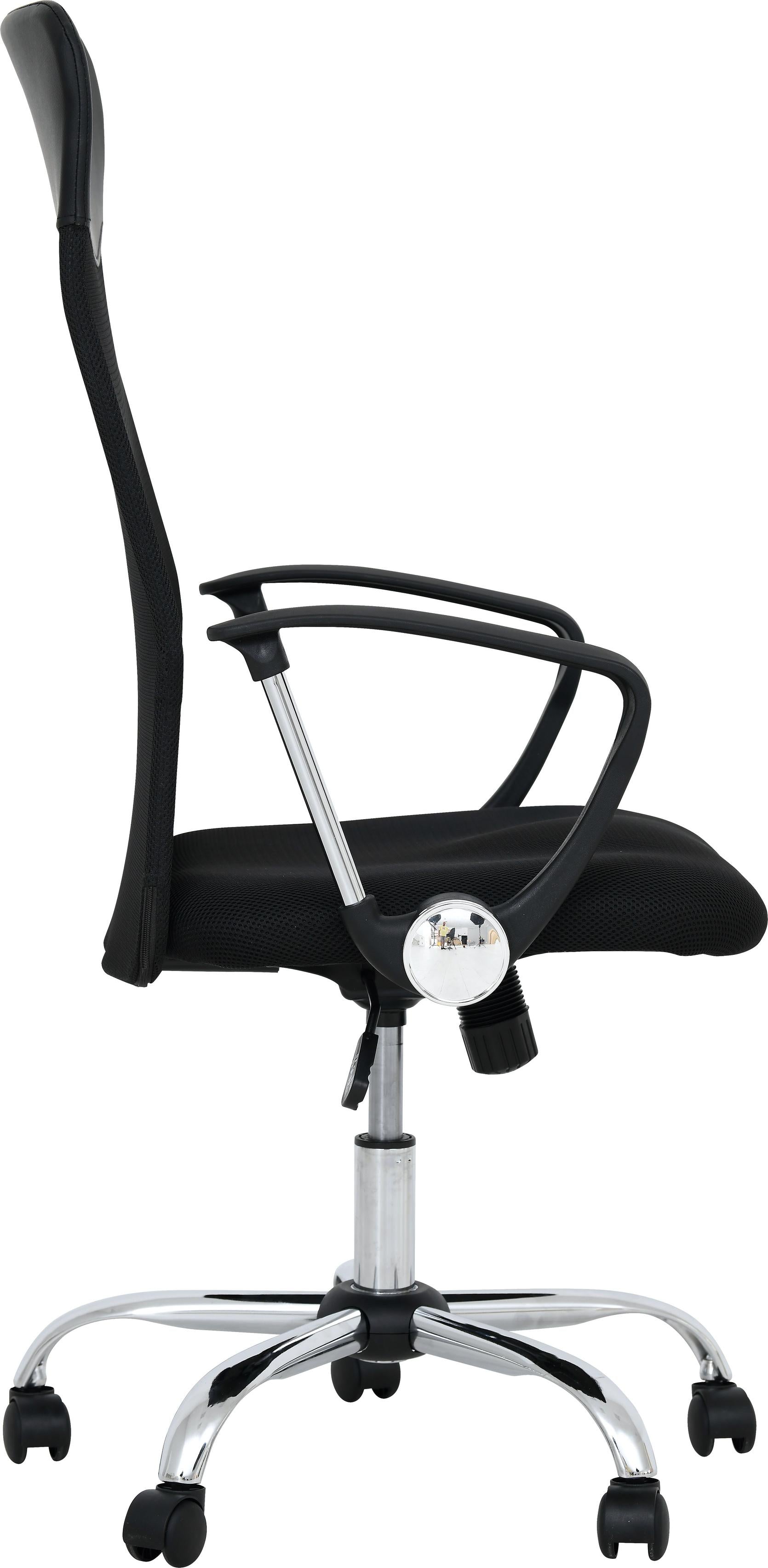 Drehstuhl mit Netzrückenteil im modernen Design.