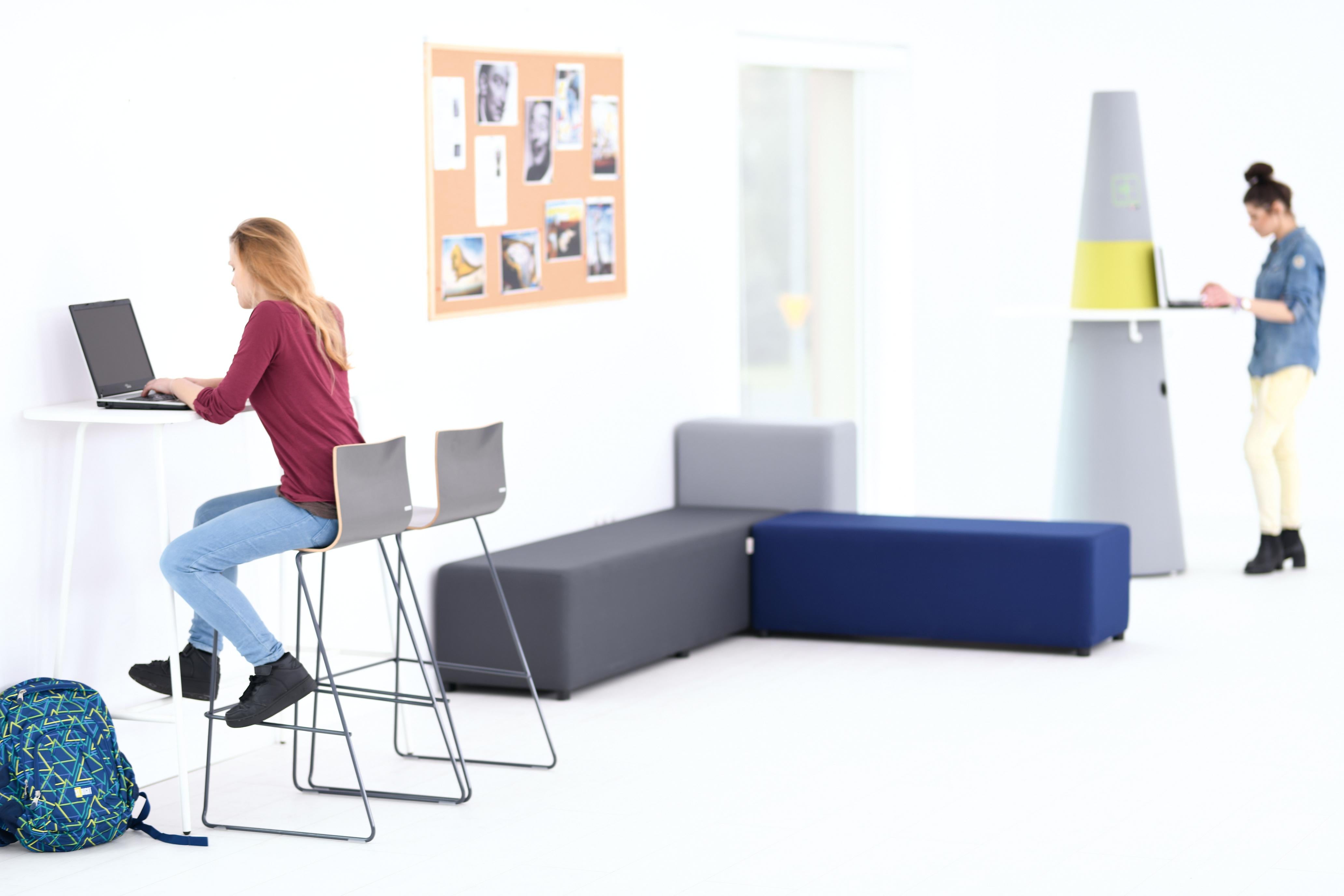 Modul Blocks maxi Hochtisch – stilvoll & funktional, weiß