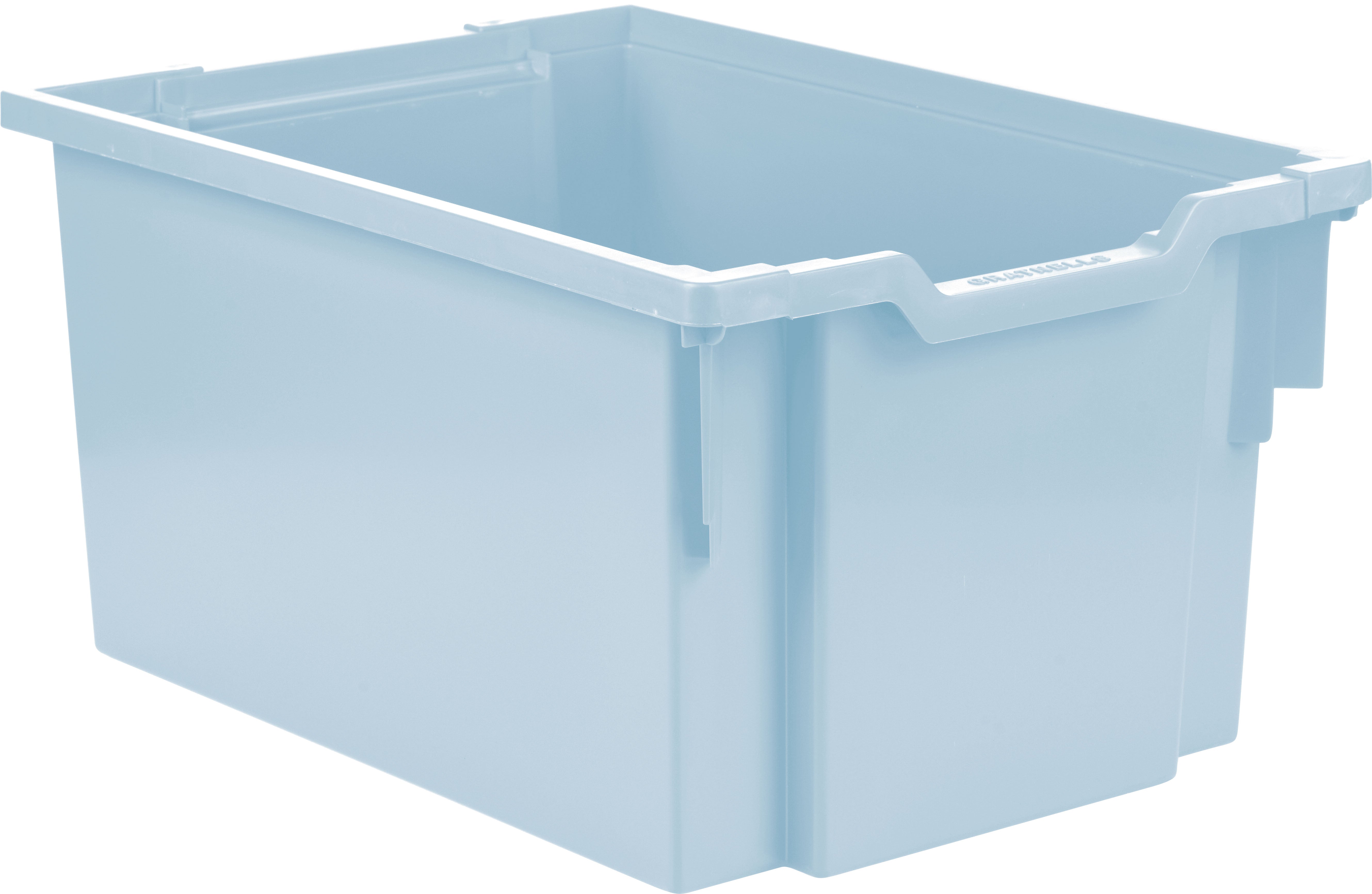 großer Schiebecontainer - hellblau (Schienen inkl.)