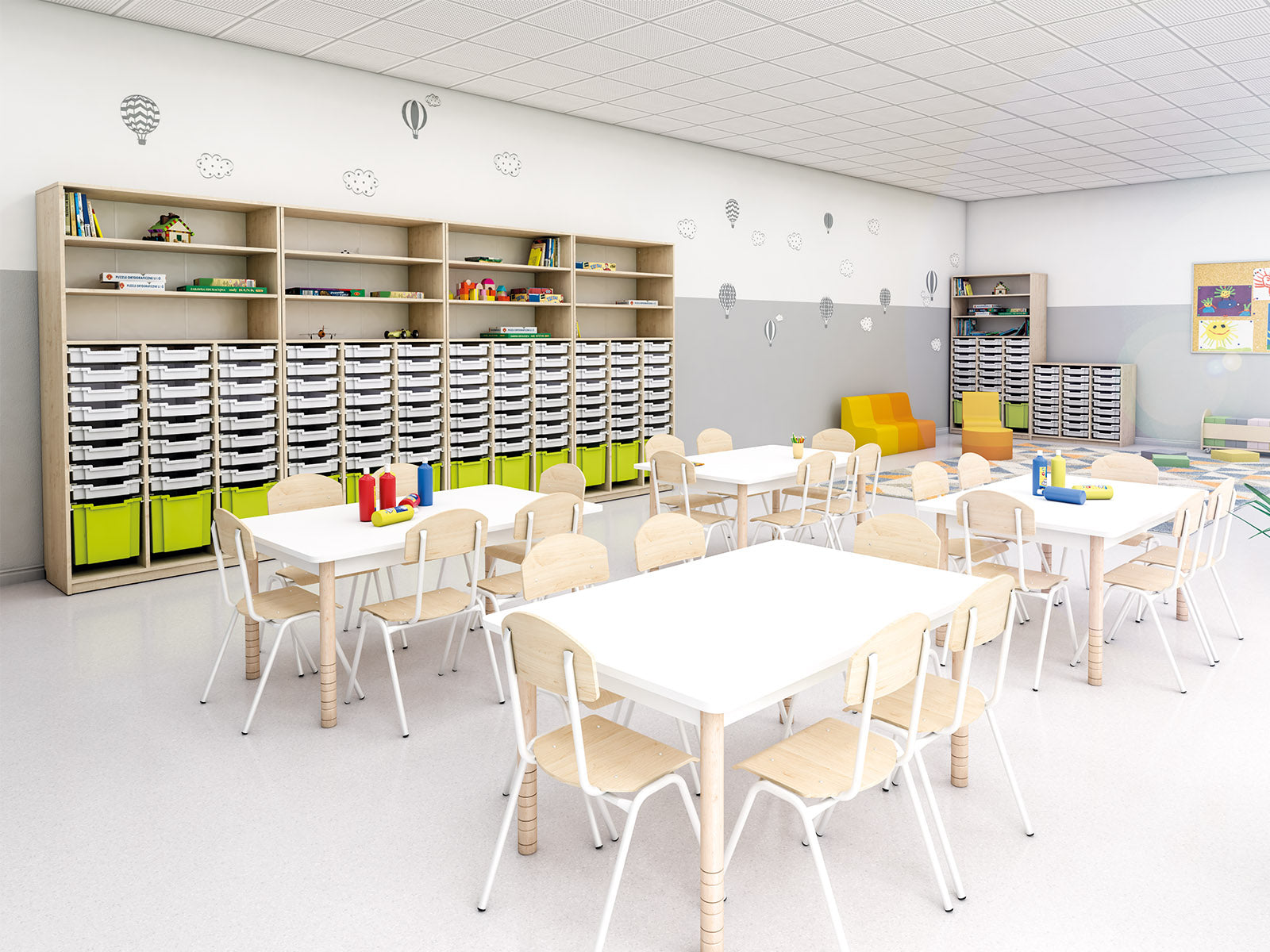 Konfigurierbare Schränke Türen/Schubladen/Container - FERIA-Serie