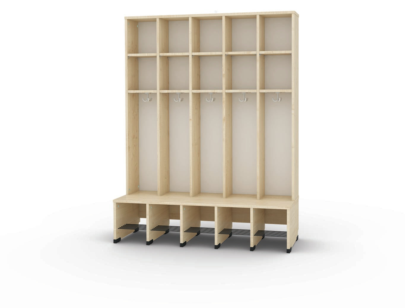 Maxi-Garderobe Bubble-Serie mit Bank, Konfigurierbar - versch. Farben