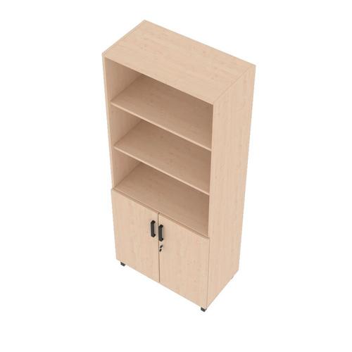 EXPO Kombi-Regal 185 mit Schrank, Buche im Personalraum