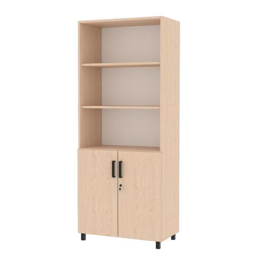 EXPO Kombi-Regal 185 mit Schrank, Buche im Personalraum