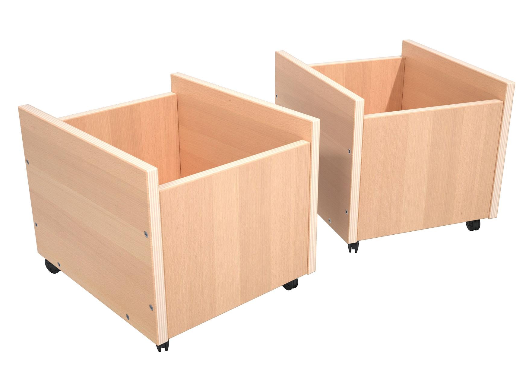 Flexi Rollbehälter in verschiedenen Farben – Praktisch & Stilvoll! - Produkt wird im Kindergarten oder Schule genutzt.