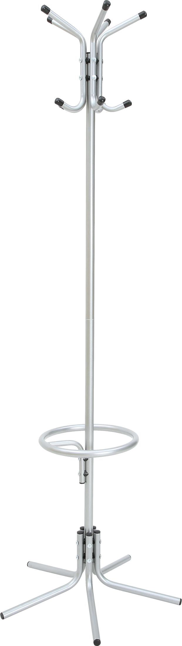 Garderobenständer aus Metall mit Haken und Schirmring