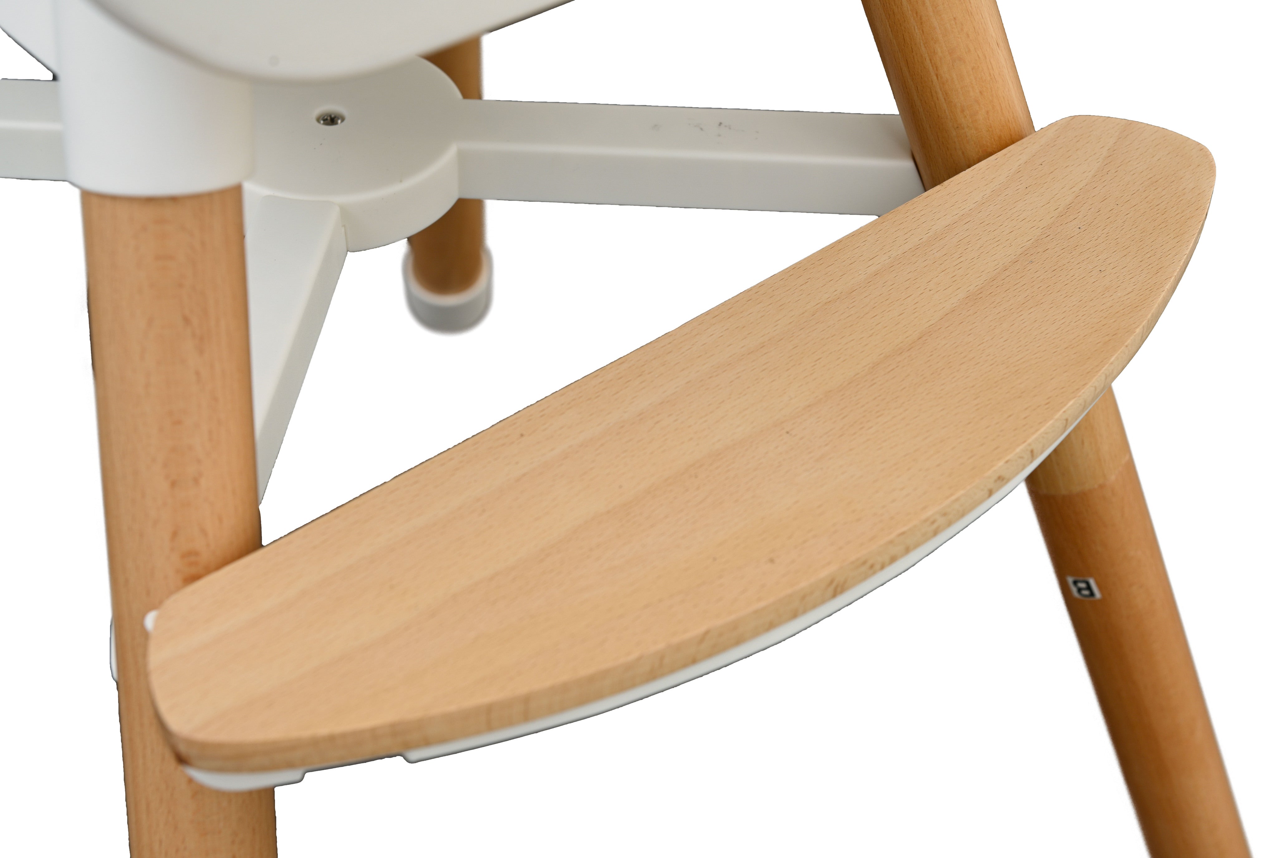 Hochstuhl für Krippe Detailansicht Fußstütze