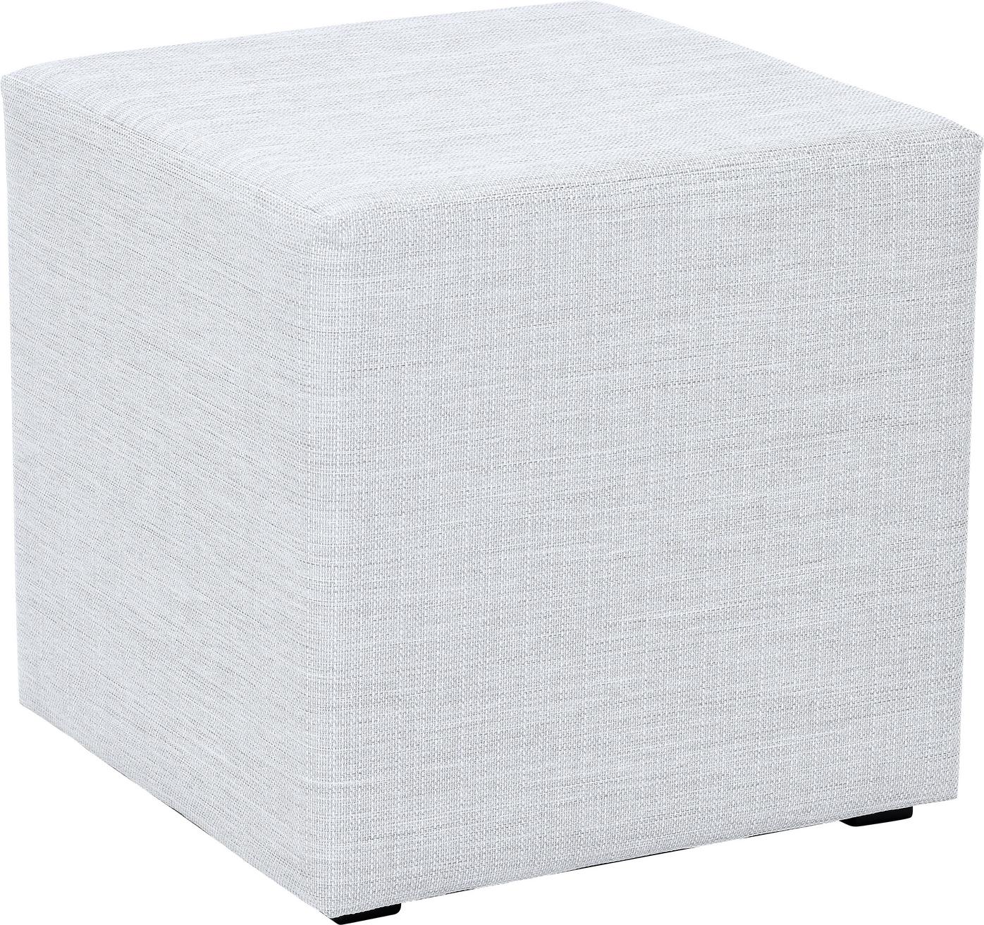 Inflamea Hocker H41 cm, heller Sitzhocker H41 cm aus Stoff