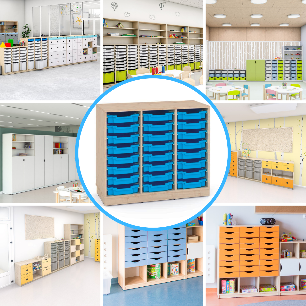 Armoires portes/tiroirs/conteneurs configurables - série FERIA 