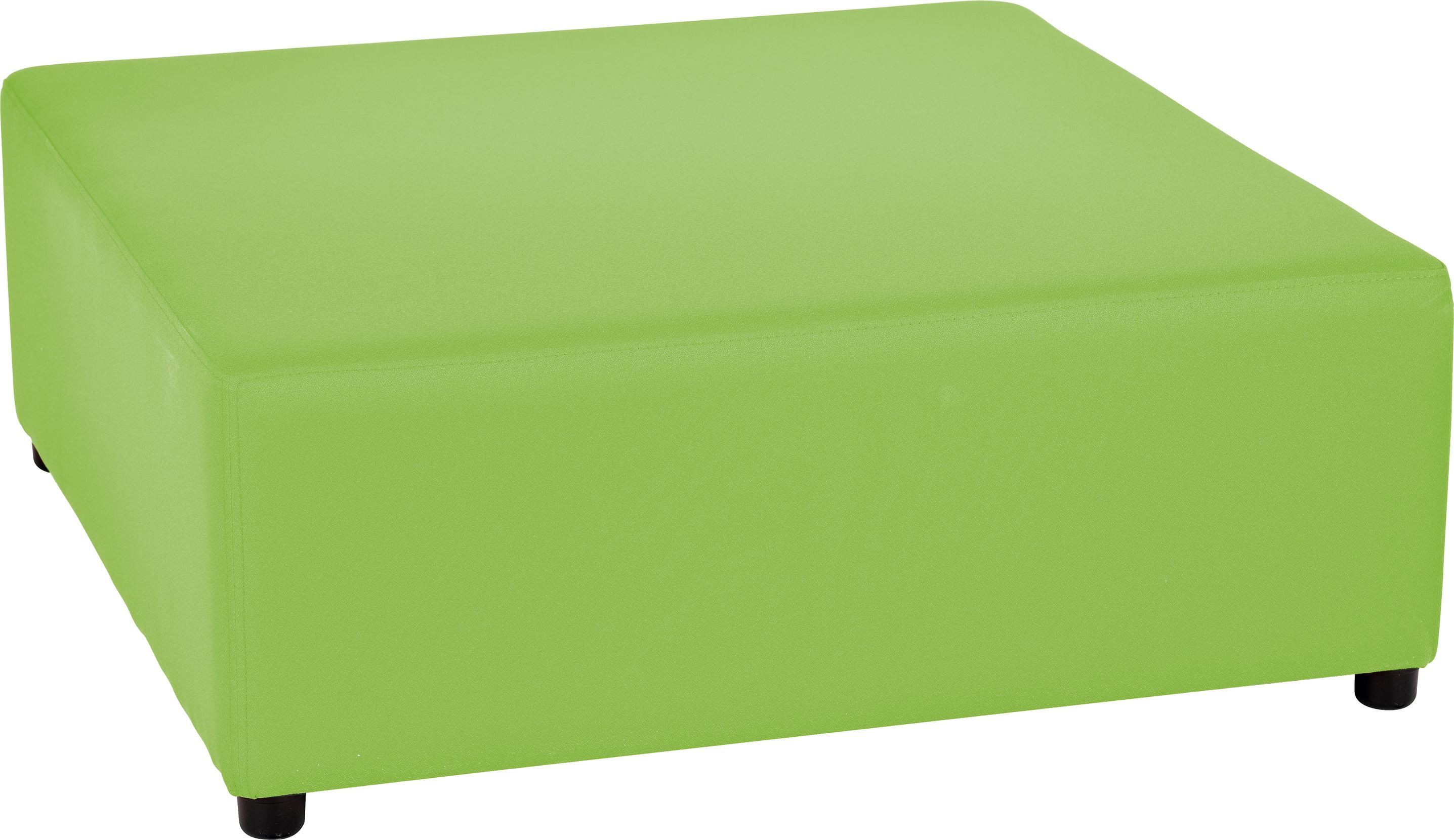 Modularer Sitzblock, limone, für vielseitige Sitzlandschaften.
