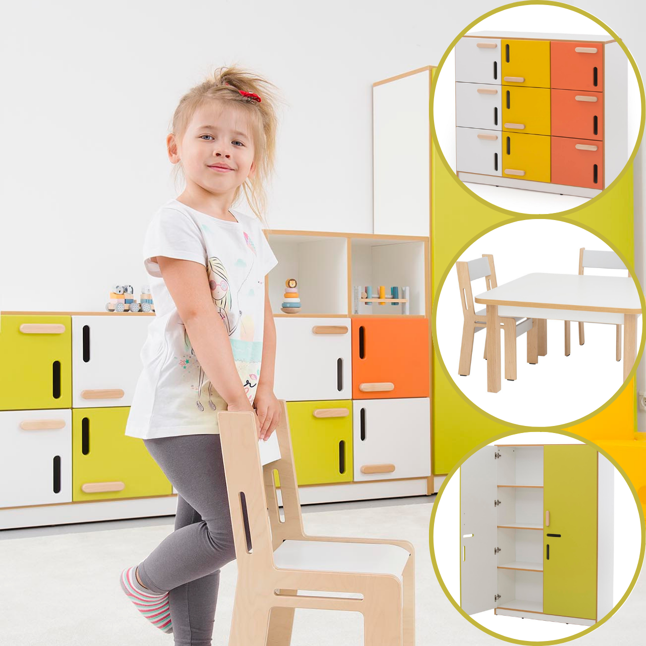 Série NEA - Tables/Chaises/Armoires configurables