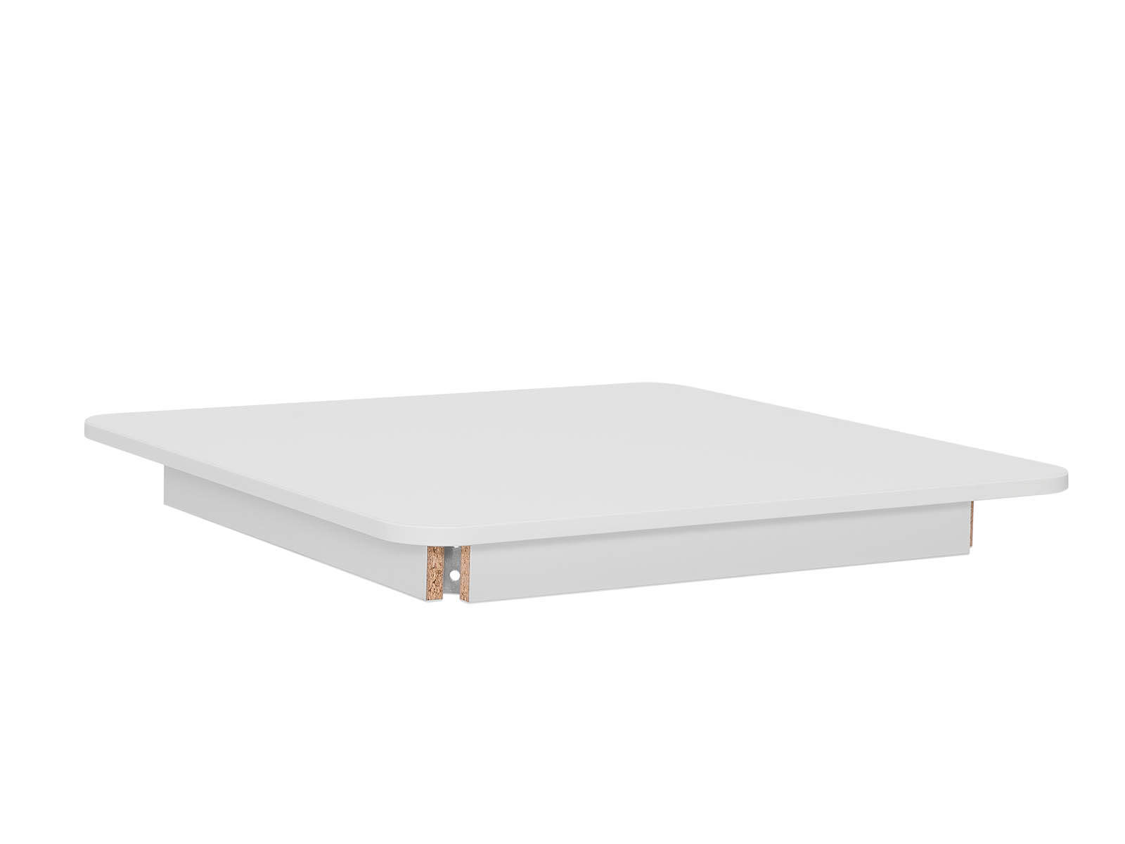 Tischplatte in weiß - Quadrat 80cm x 80cm