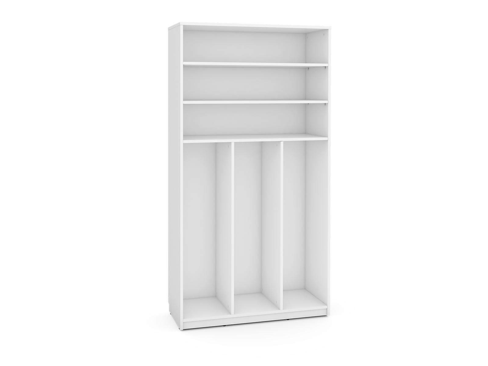 meuble de rangement haut pour conteneurs coulissants, blanc - série Feria