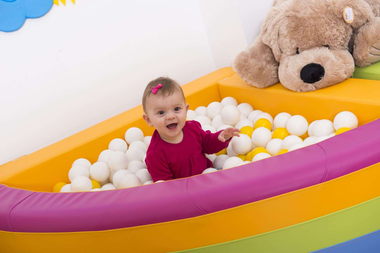 Piscine à balles - arc-en-ciel 120x120x30, balles en option