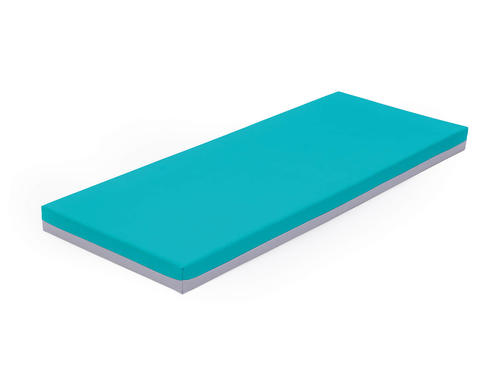 Liegepolster 140x55cm, azurblau/grau