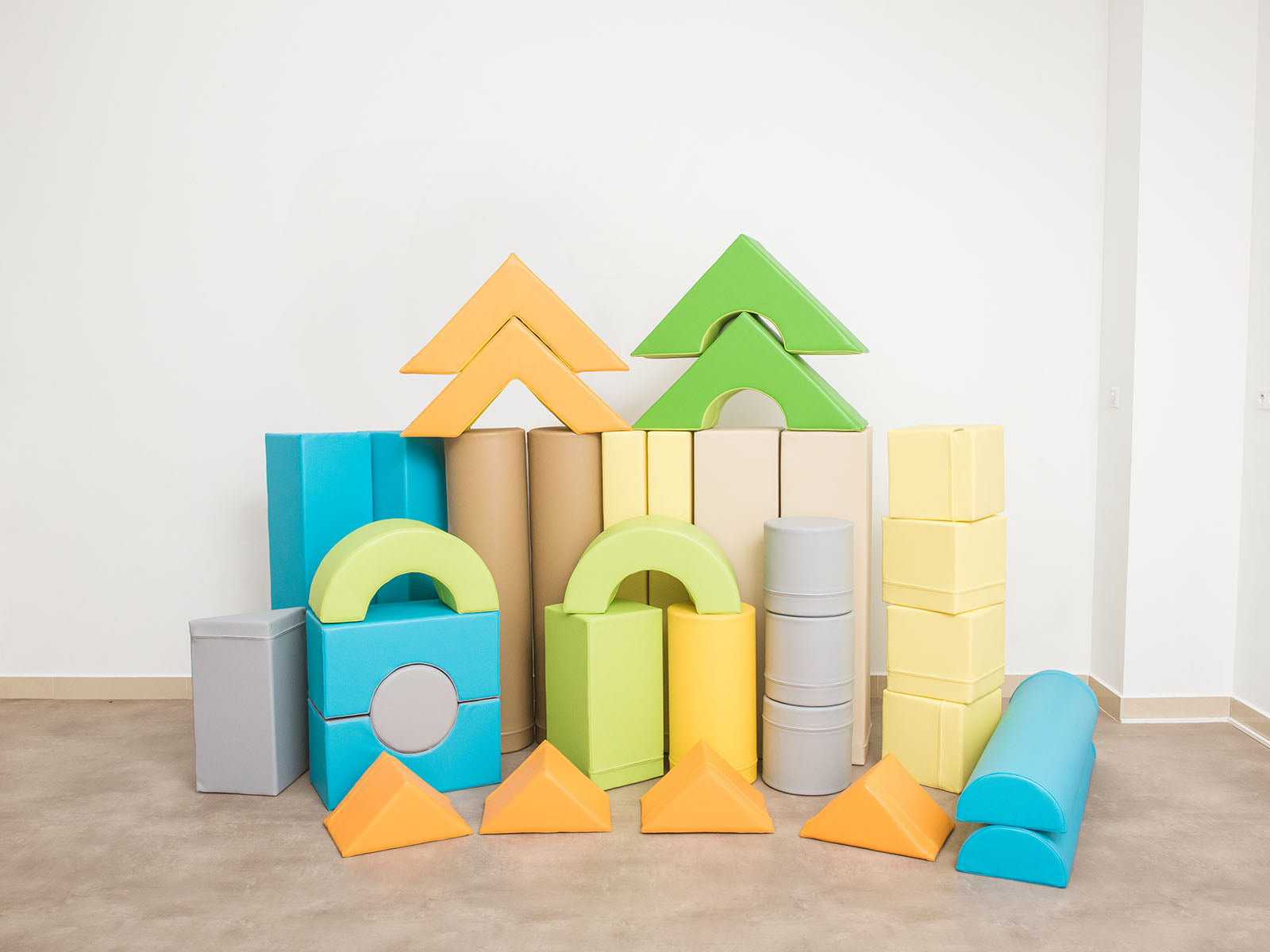 Blocs de construction en mousse XL set I 33 pièces.