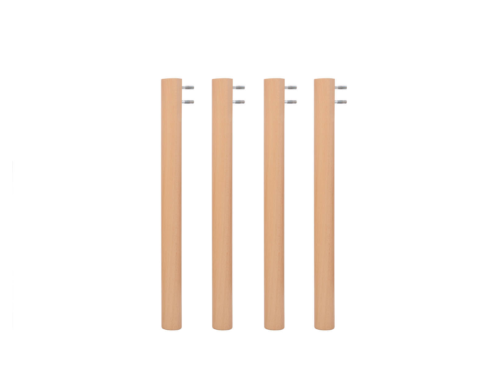 Holzbeine für Tisch, 38 cm, 4er-Set