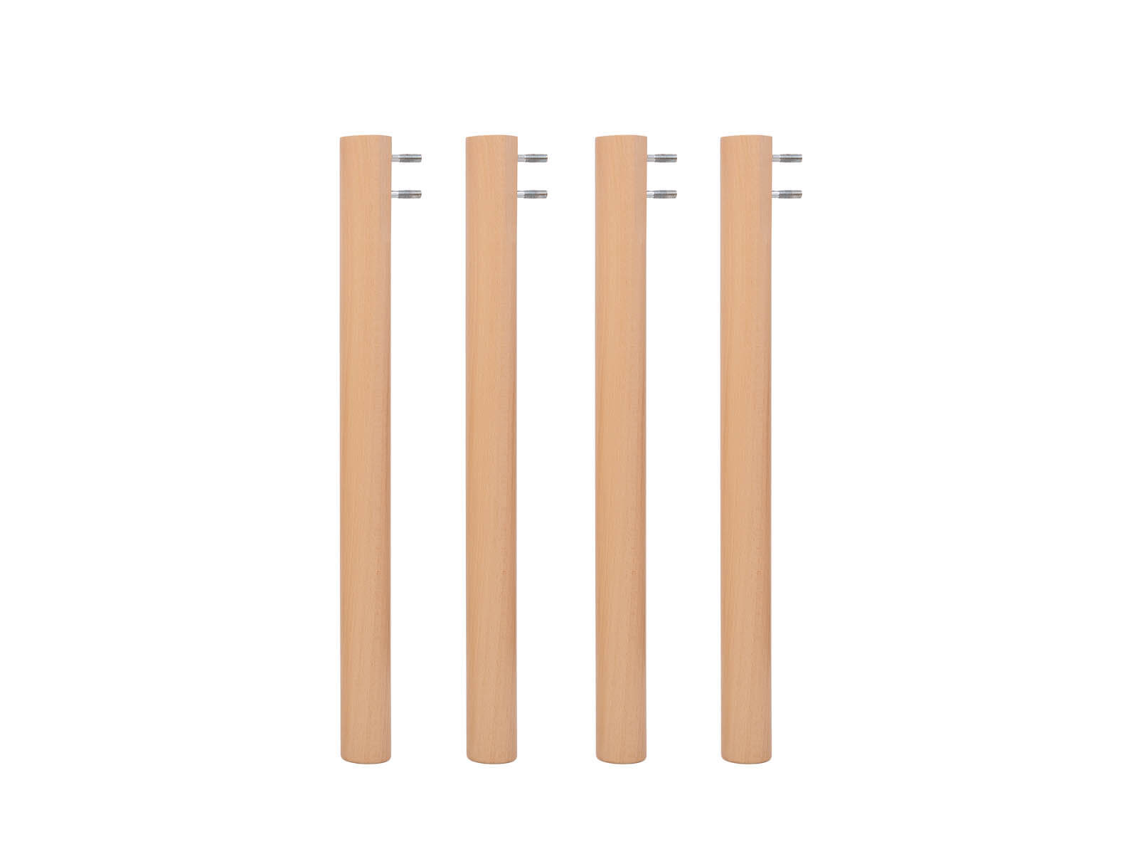 Holzbeine für Tisch, 44 cm, 4er-Set