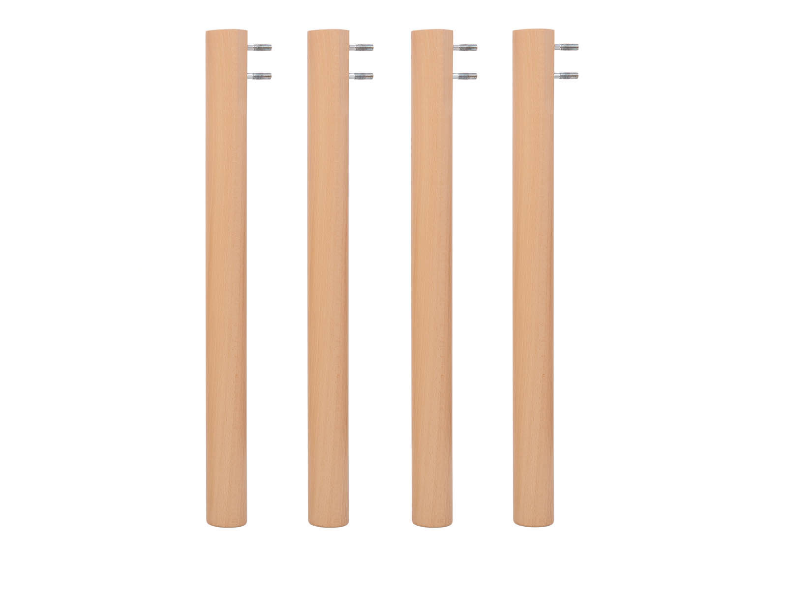 Holzbeine für Tisch, 56 cm, 4er-Set