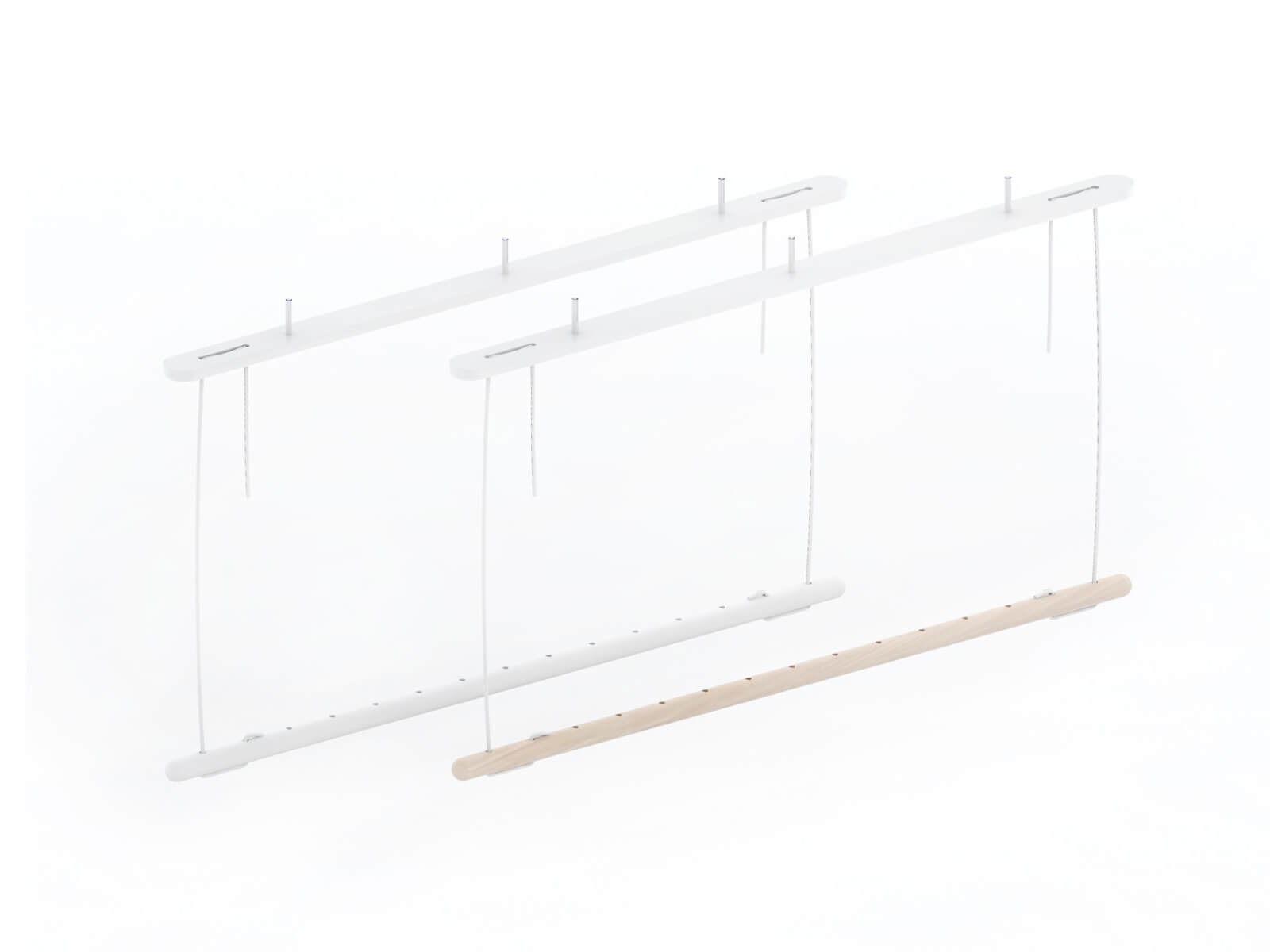 Bâton décoratif en bois naturel - série TAB