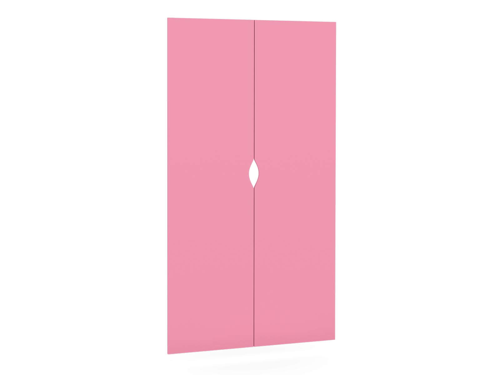 portes hautes (gauche et droite) 7 étagères hautes - rose - série Feria