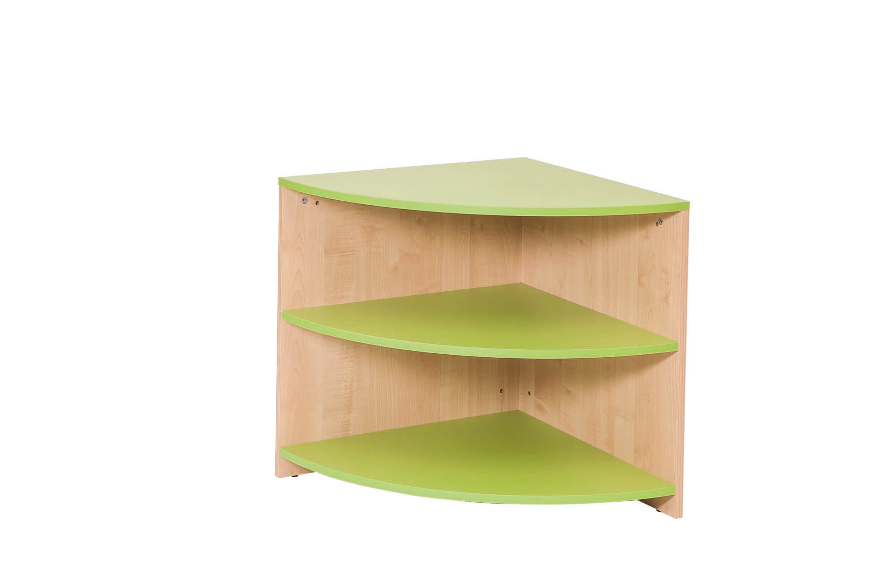 Petite étagère d'angle verte - Séparateur de pièce série House