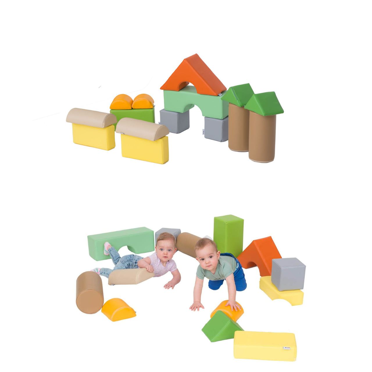 Mini blocs de construction en mousse - 15 pièces.