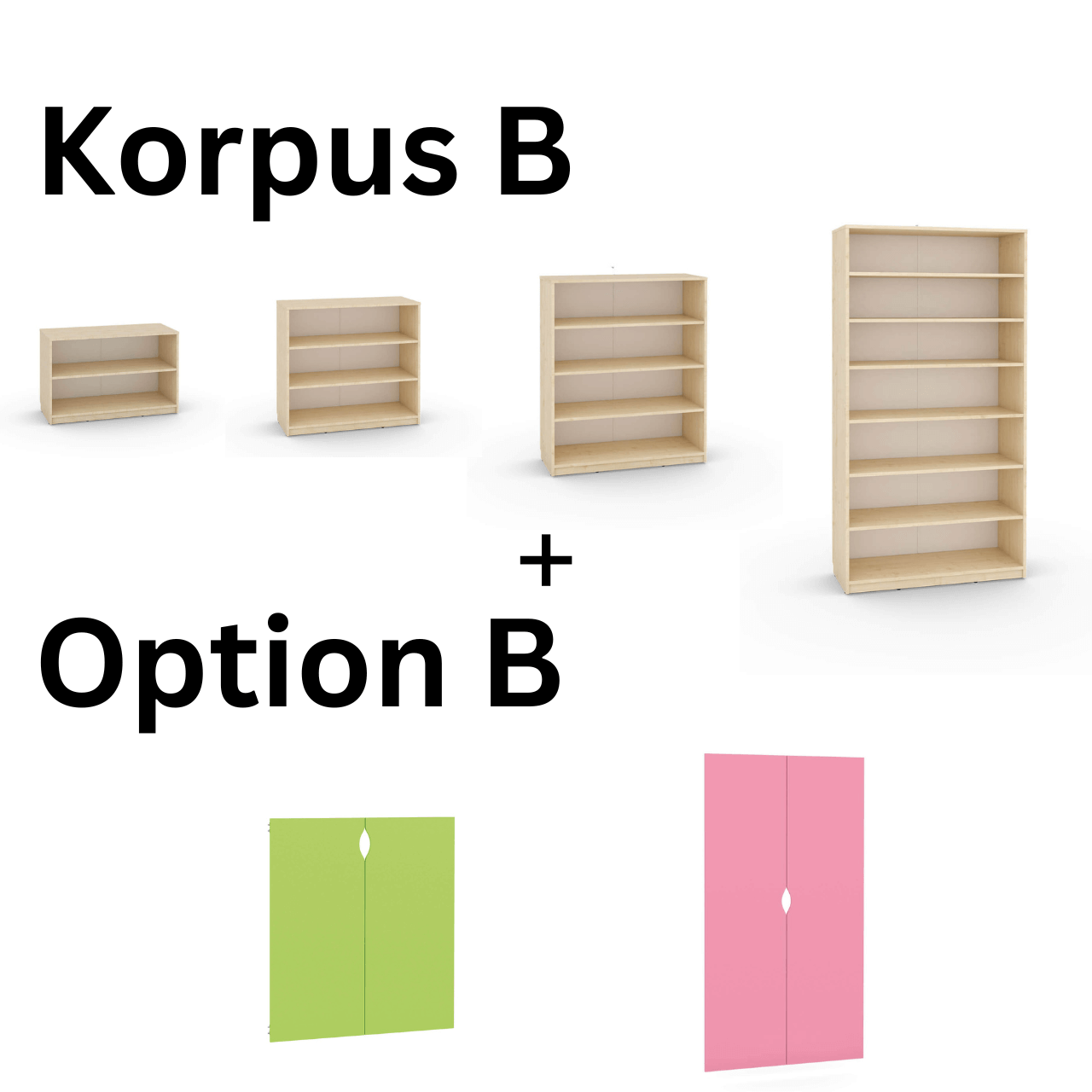Konfigurierbare Schränke Türen/Schubladen/Container - FERIA-Serie